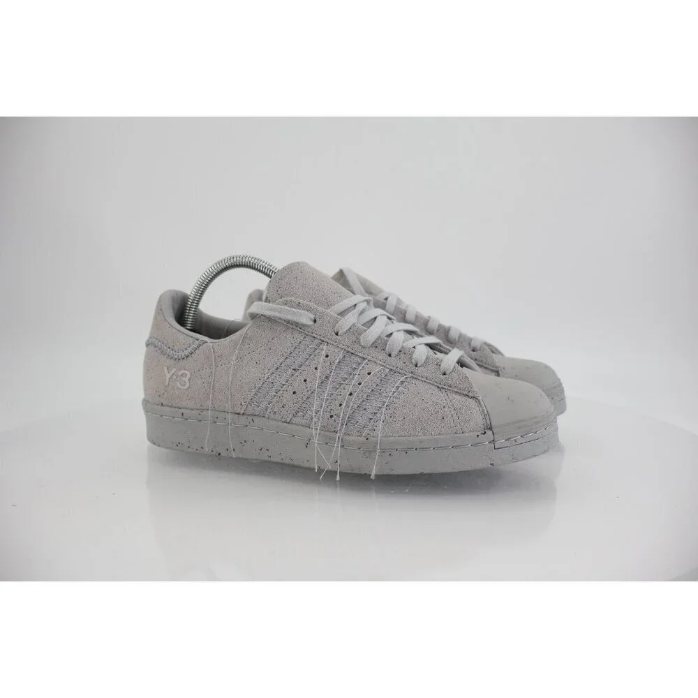 Adidas Y-3 Superstar Clear Onix Sneakers Men’s Size 6.5 Gray Suede